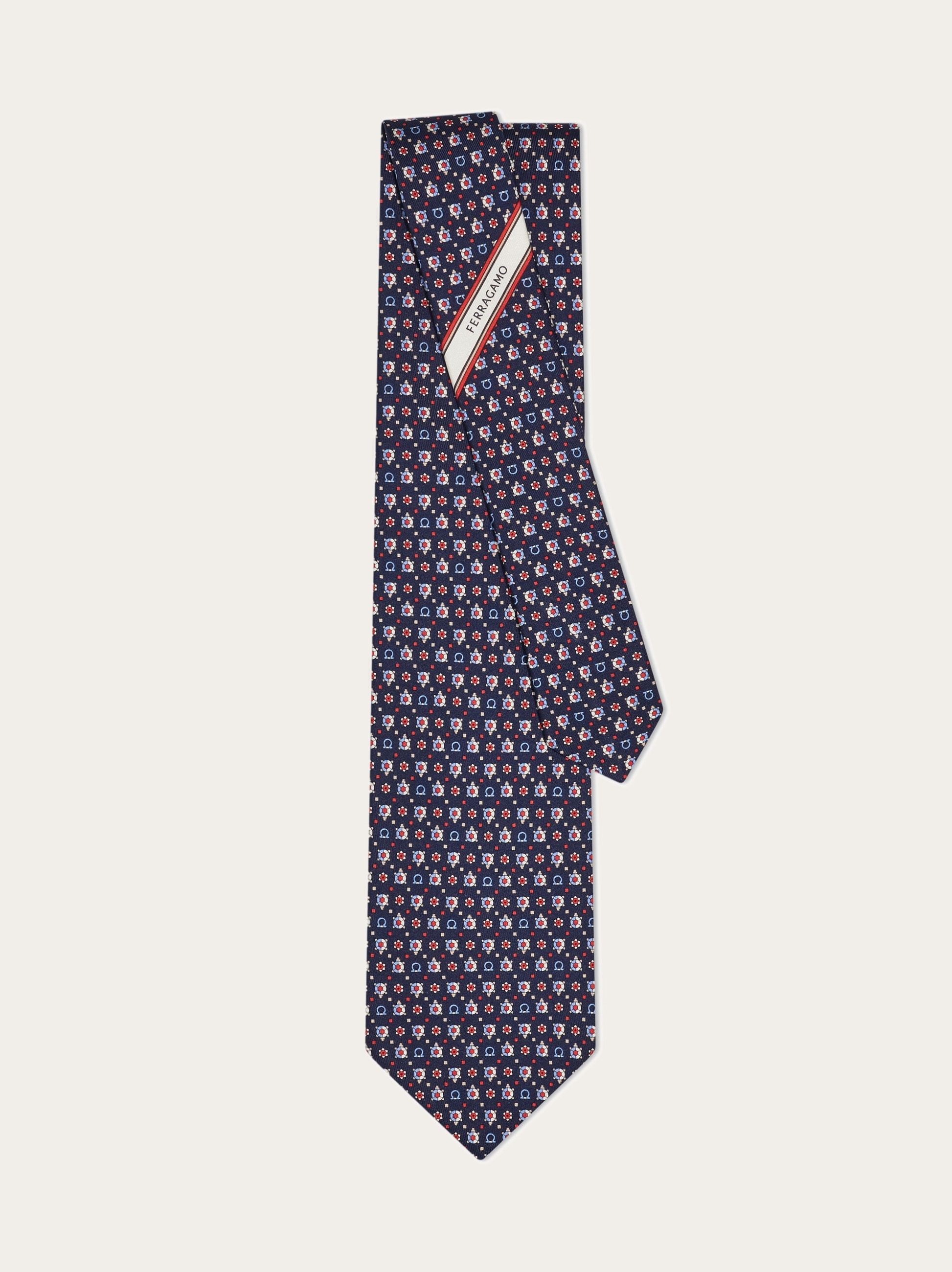 Turtle print silk tie - 3