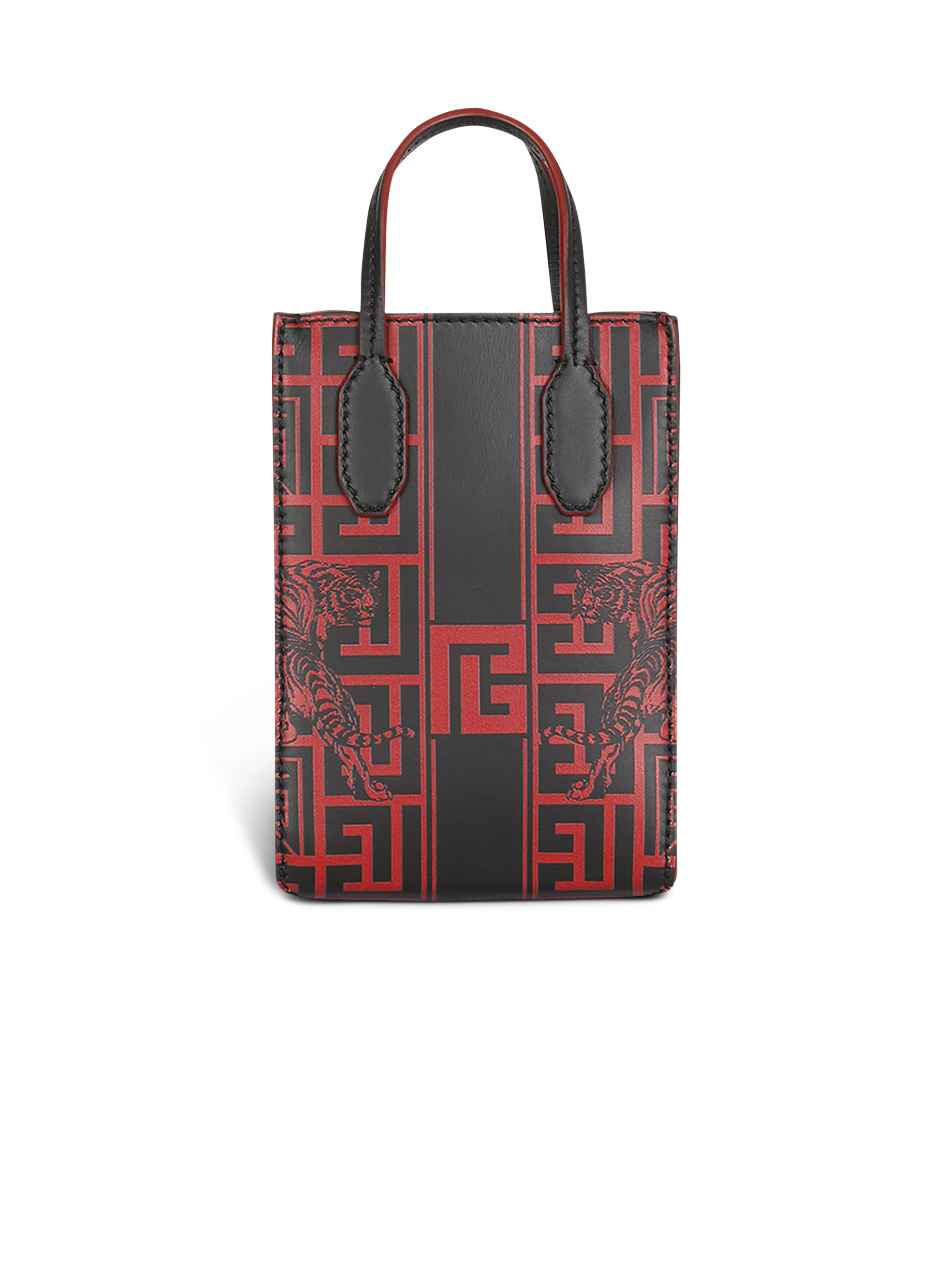 Mini-sized bicolor leather Chinese New Year Balmain bag - 4