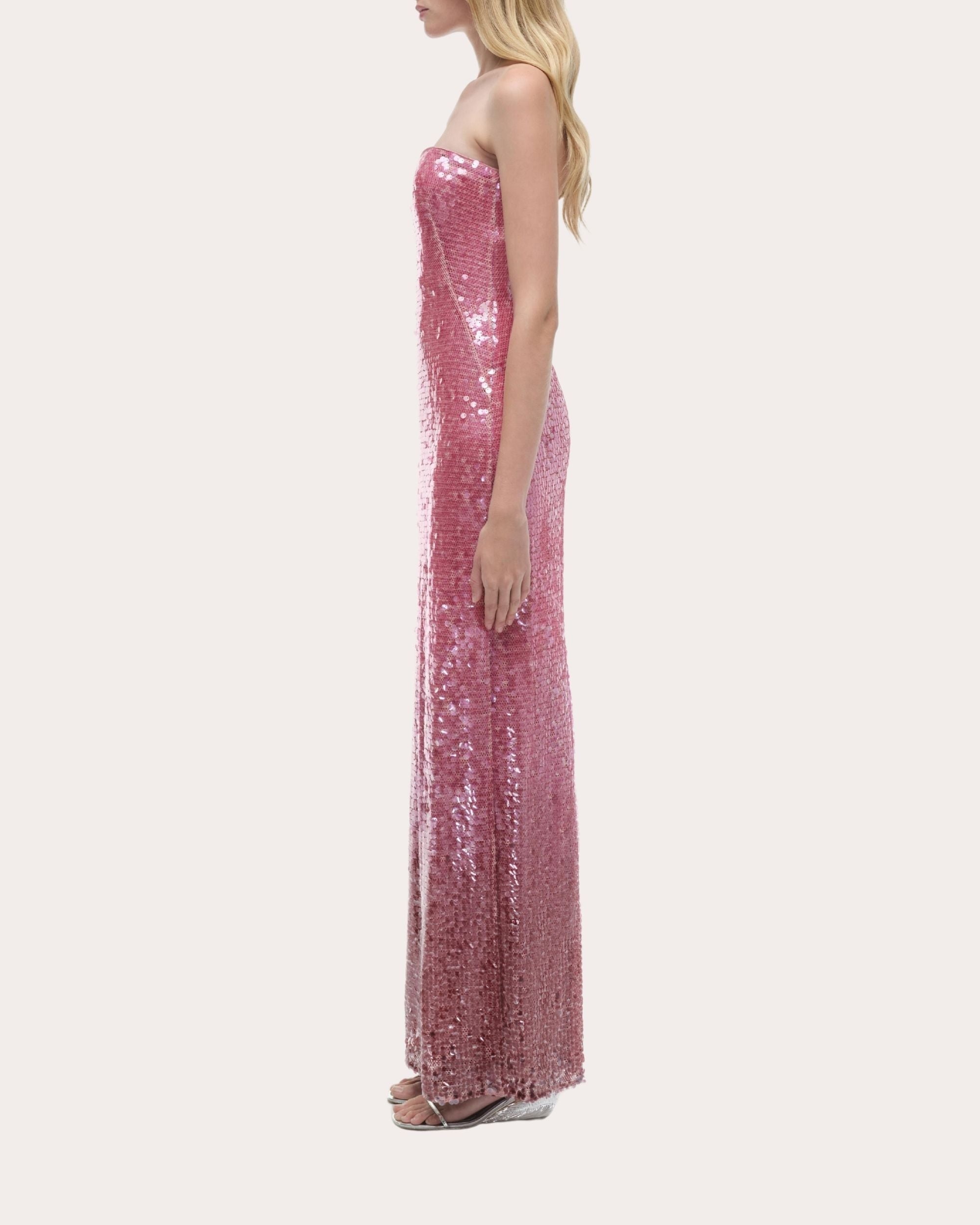 Leilani Sequin Strapless Column Gown - 3