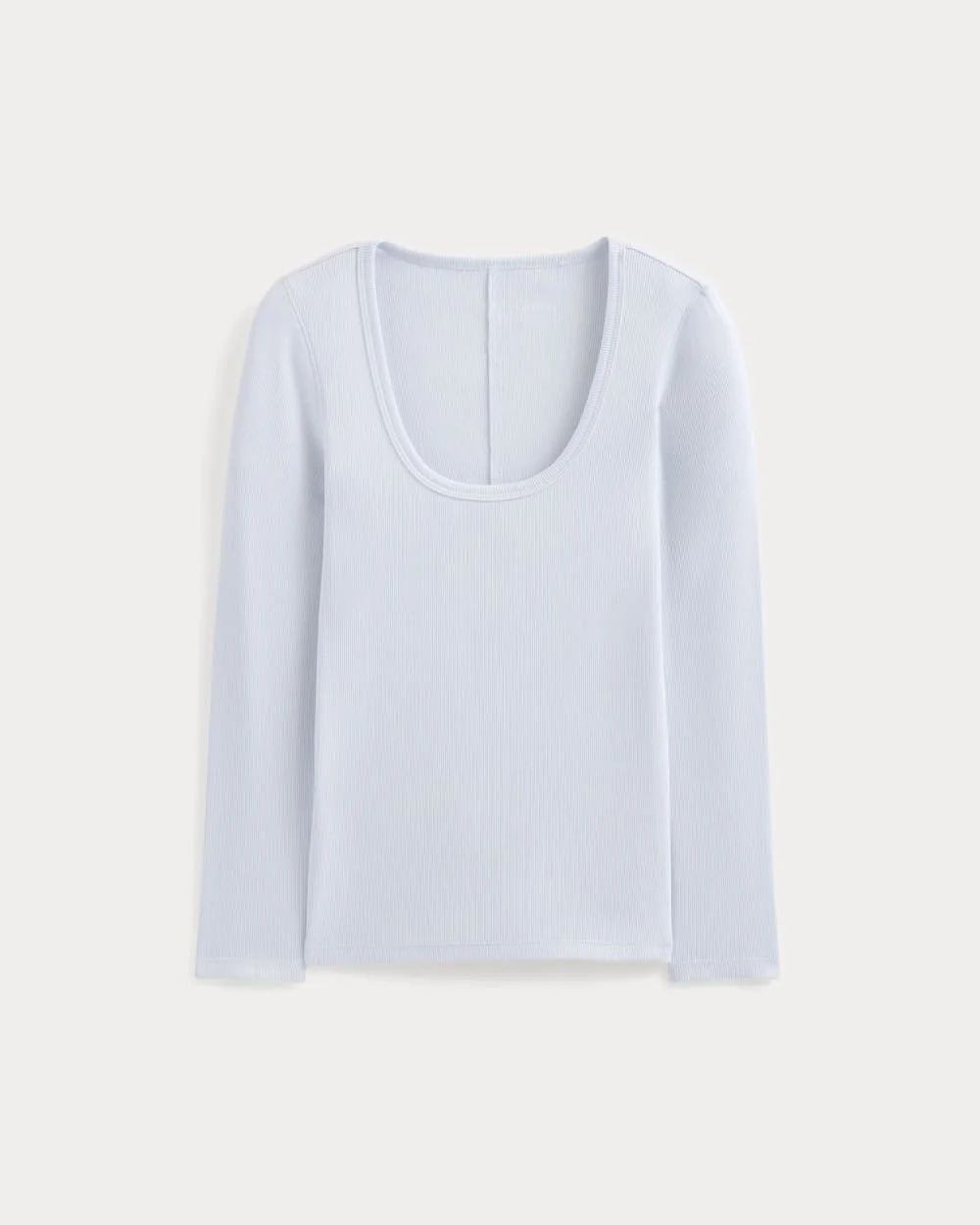 LUXE RIB DEEP U-NECK TOP - 1