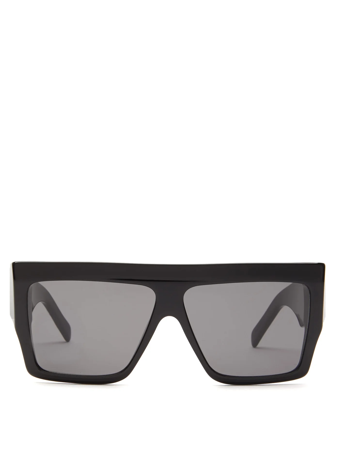 Flat-top acetate sunglasses - 1