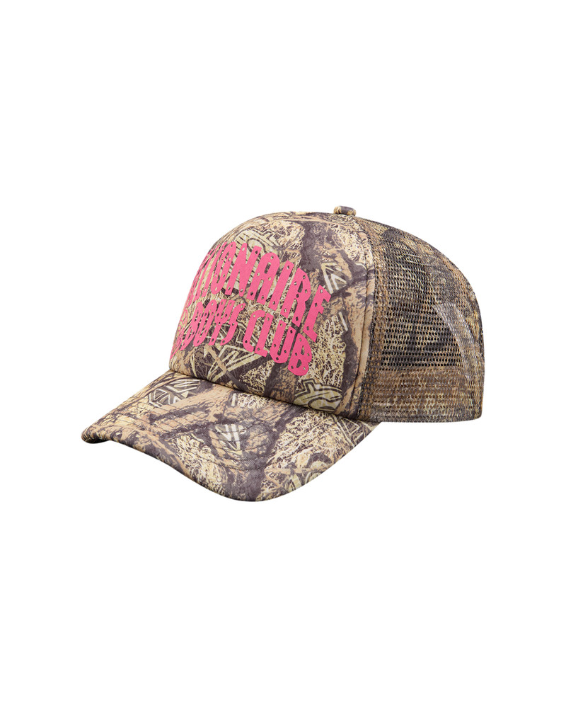 DIAMONDS & DOLLARS TREE CAMO ARCH LOGO TRUCKER CAP 1