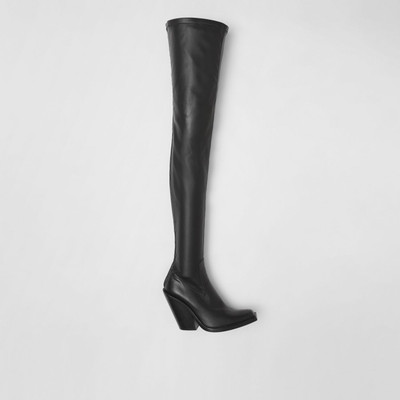 Burberry Stretch Lambskin Thigh-high Boots outlook