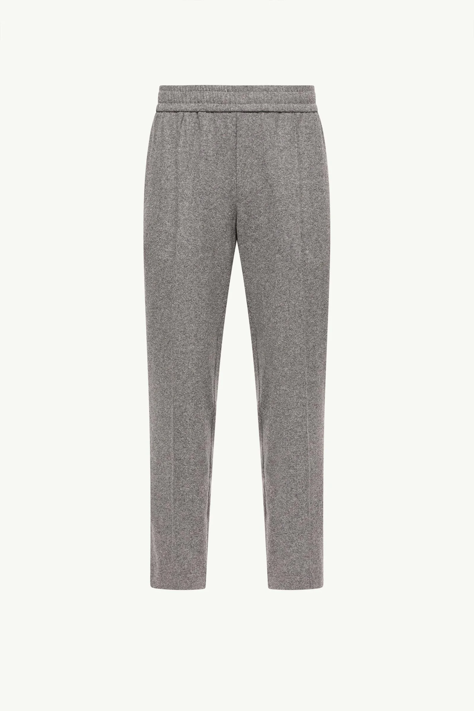 Leather Logo Flannel Pants - 1