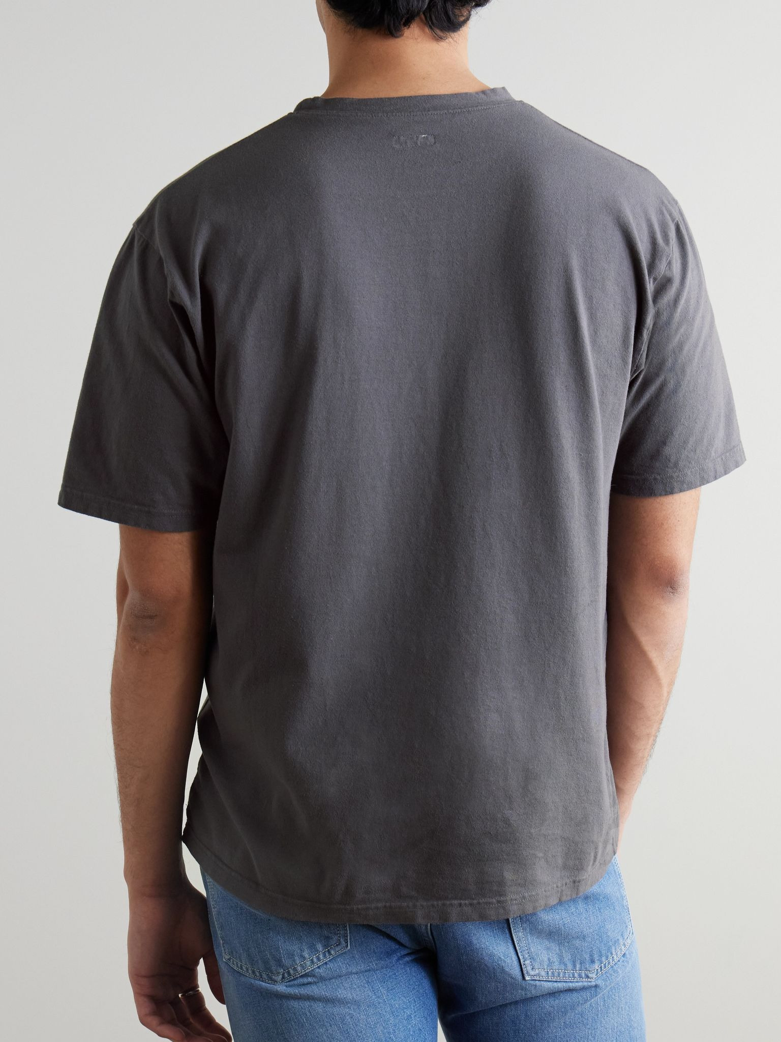 Printed Cotton-Jersey T-Shirt Anthracite - 3