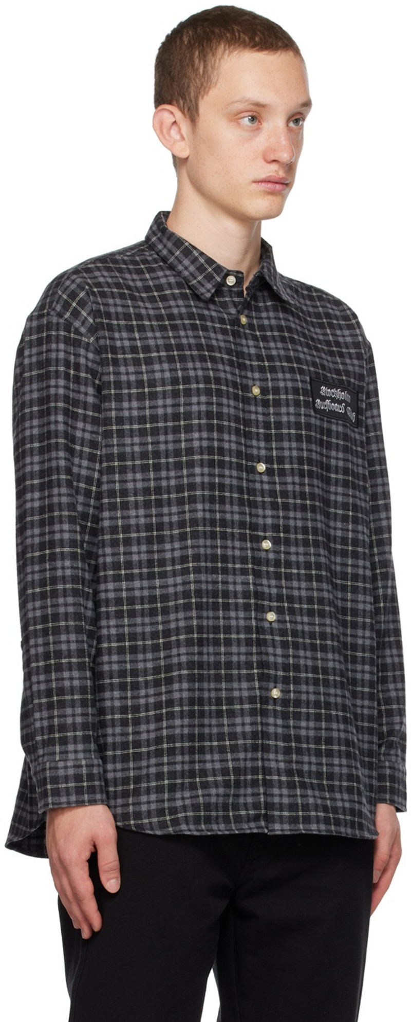 Stockholm Surfboard Club Gray Check Shirt outlook
