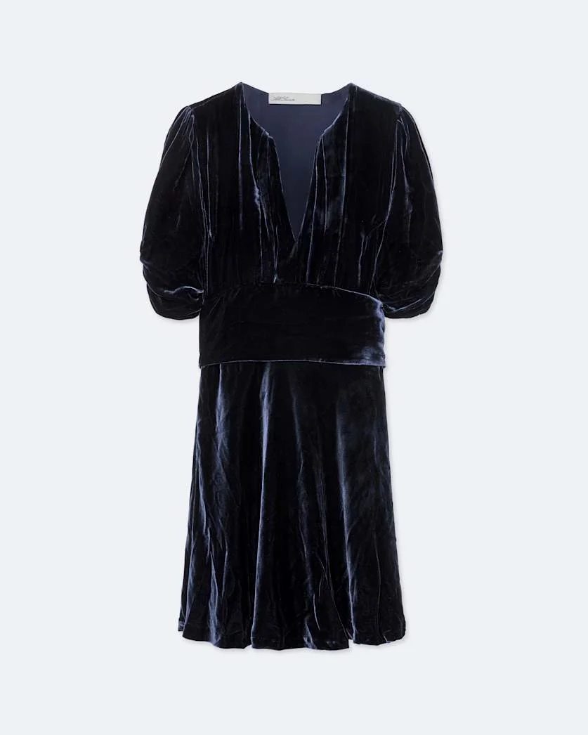 ENA VELVET MINI DRESS - 1