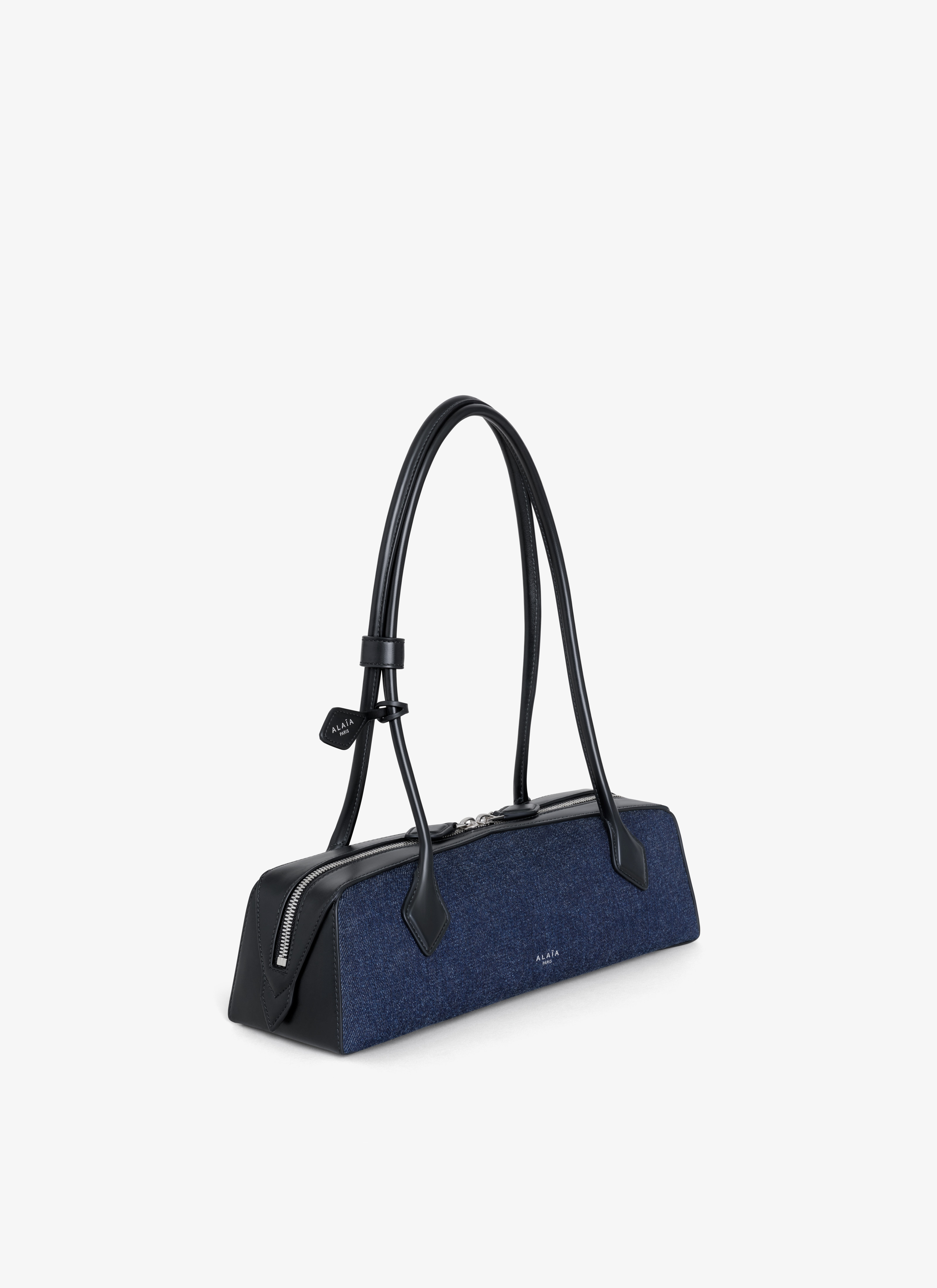 LE TECKEL MEDIUM BAG IN DENIM AND LEATHER - 2