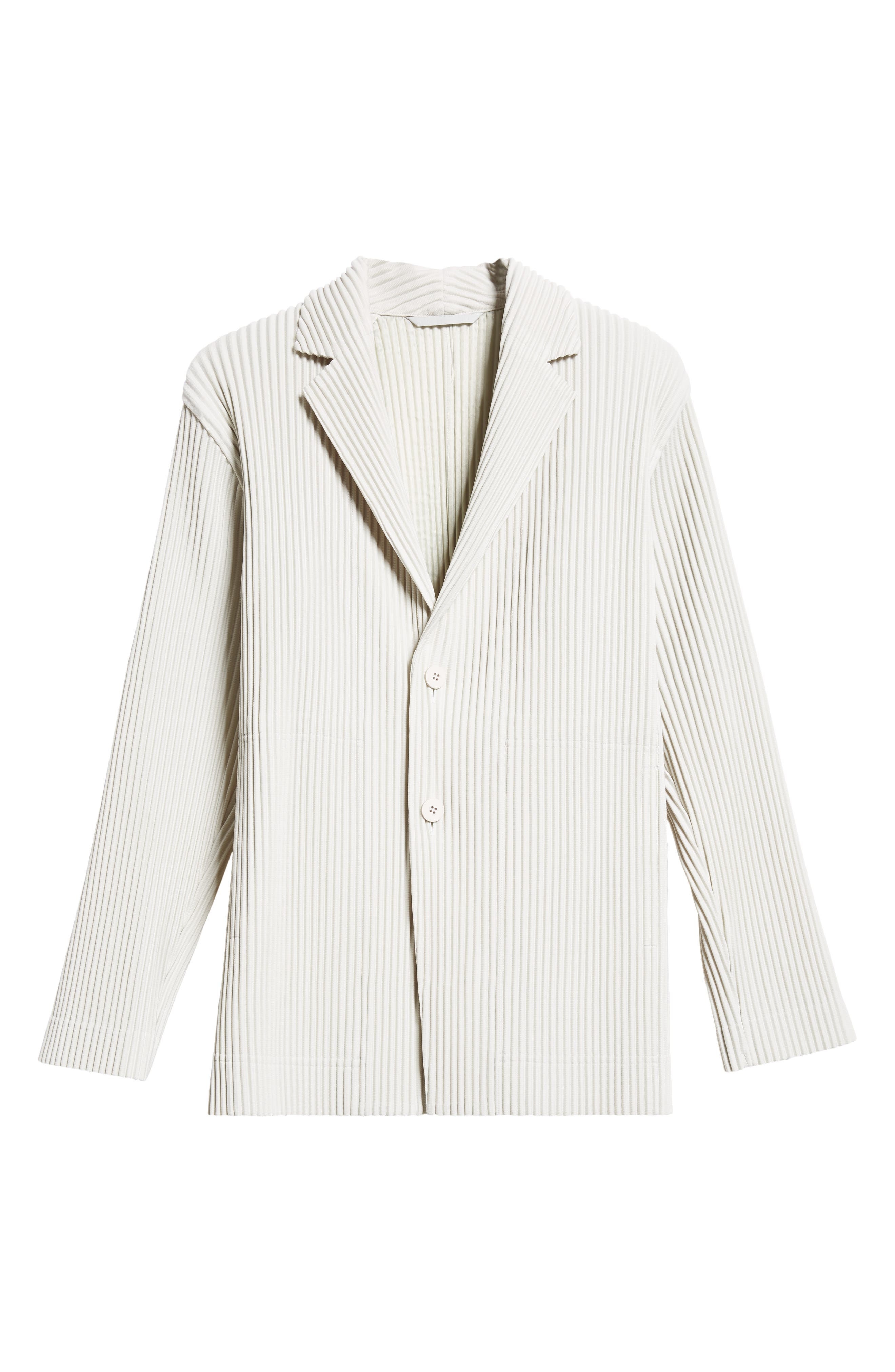 Homme Plissé Issey Miyake Tailored Pleats 1 Single Breasted Blazer in Frosty Gray at Nordstrom - 6