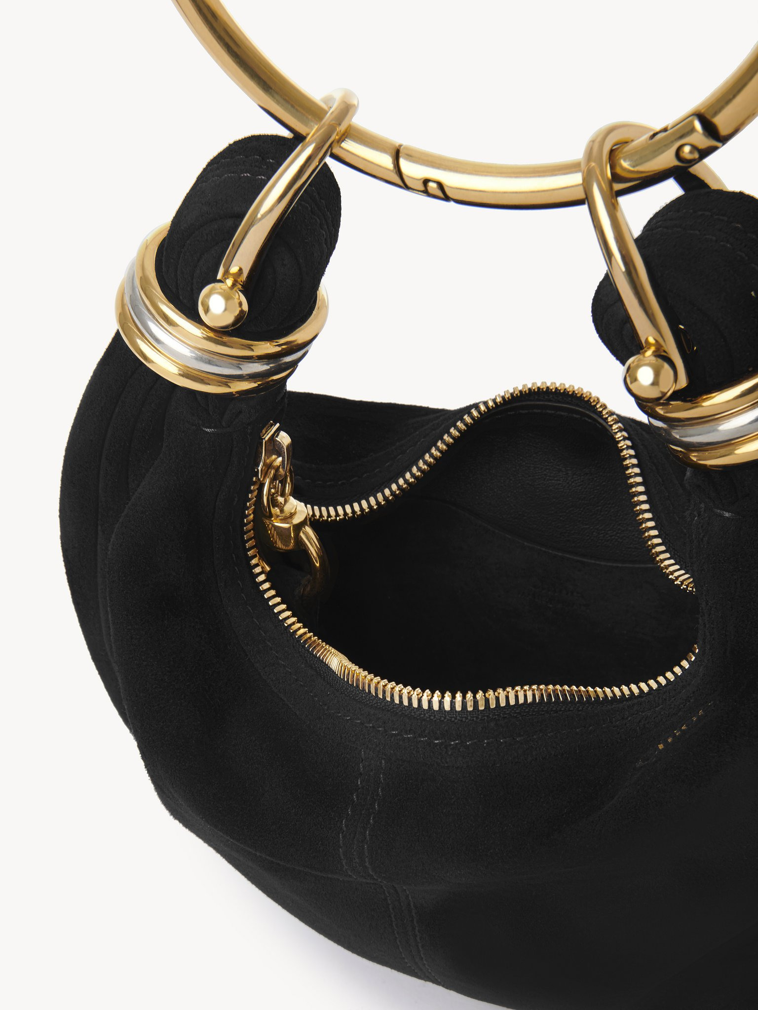 MINI BRACELET HOBO BAG IN SUEDE LEATHER - 5