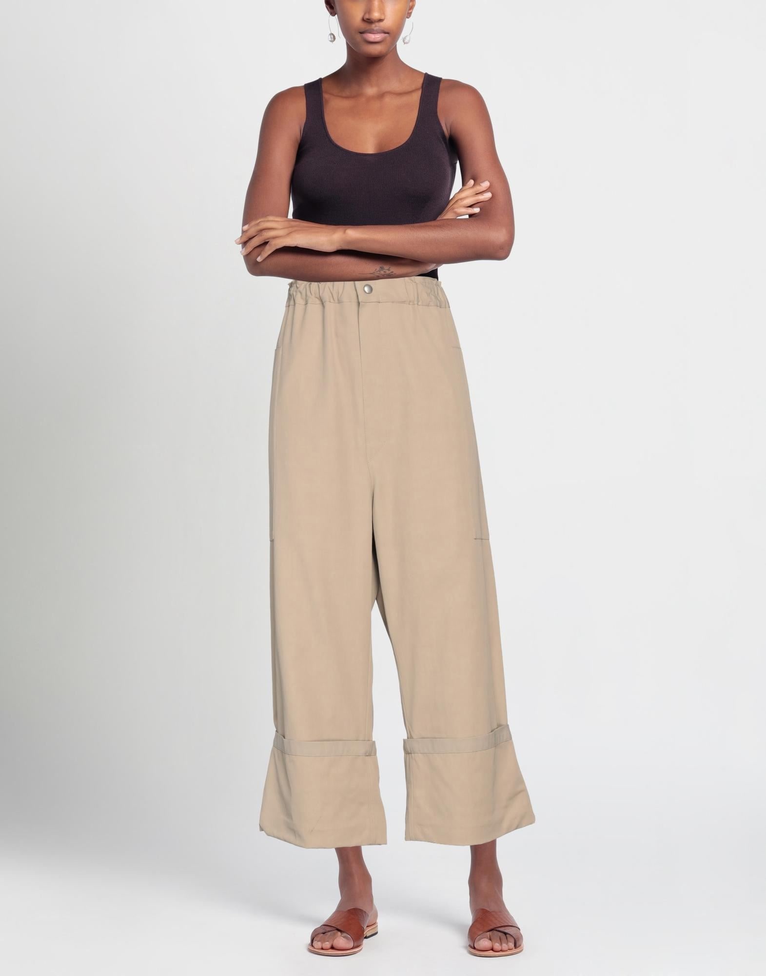 Beige Women's Casual Pants - 2