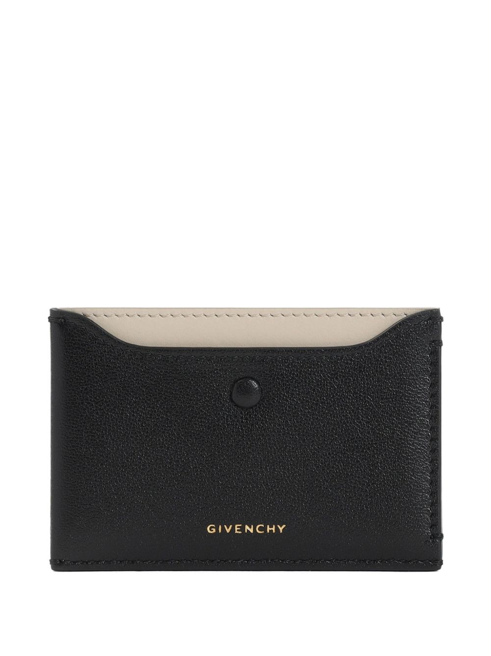 leather two-tone cardholder - 4