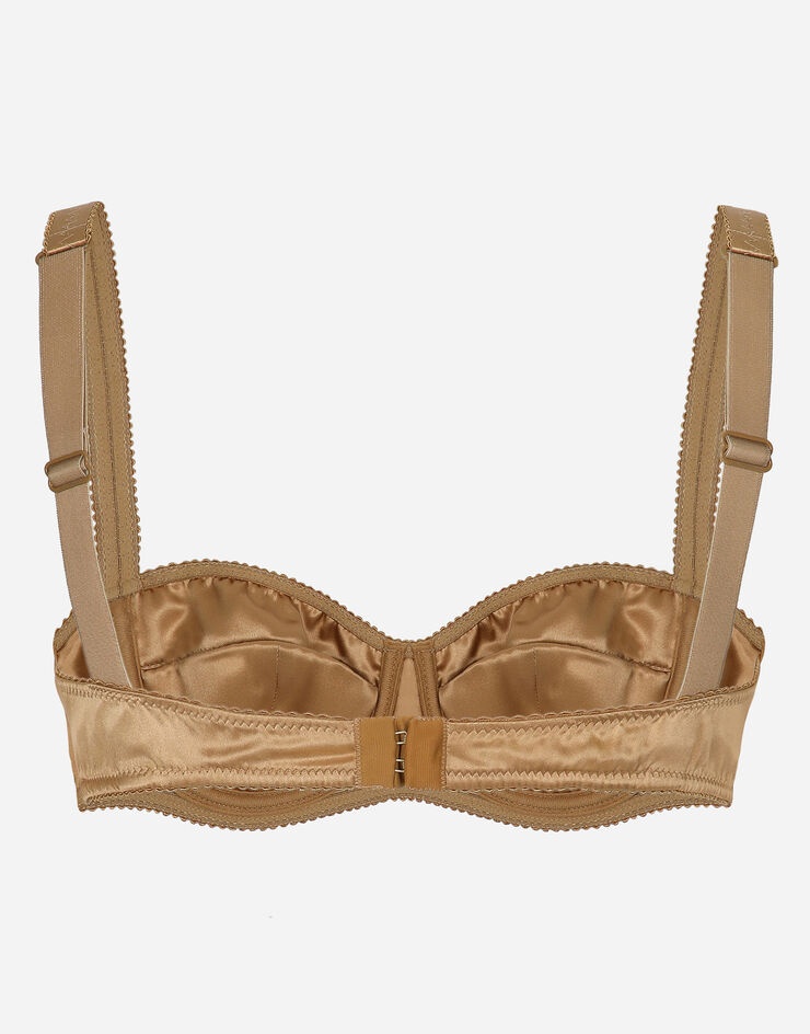 Satin balconette bra - 2