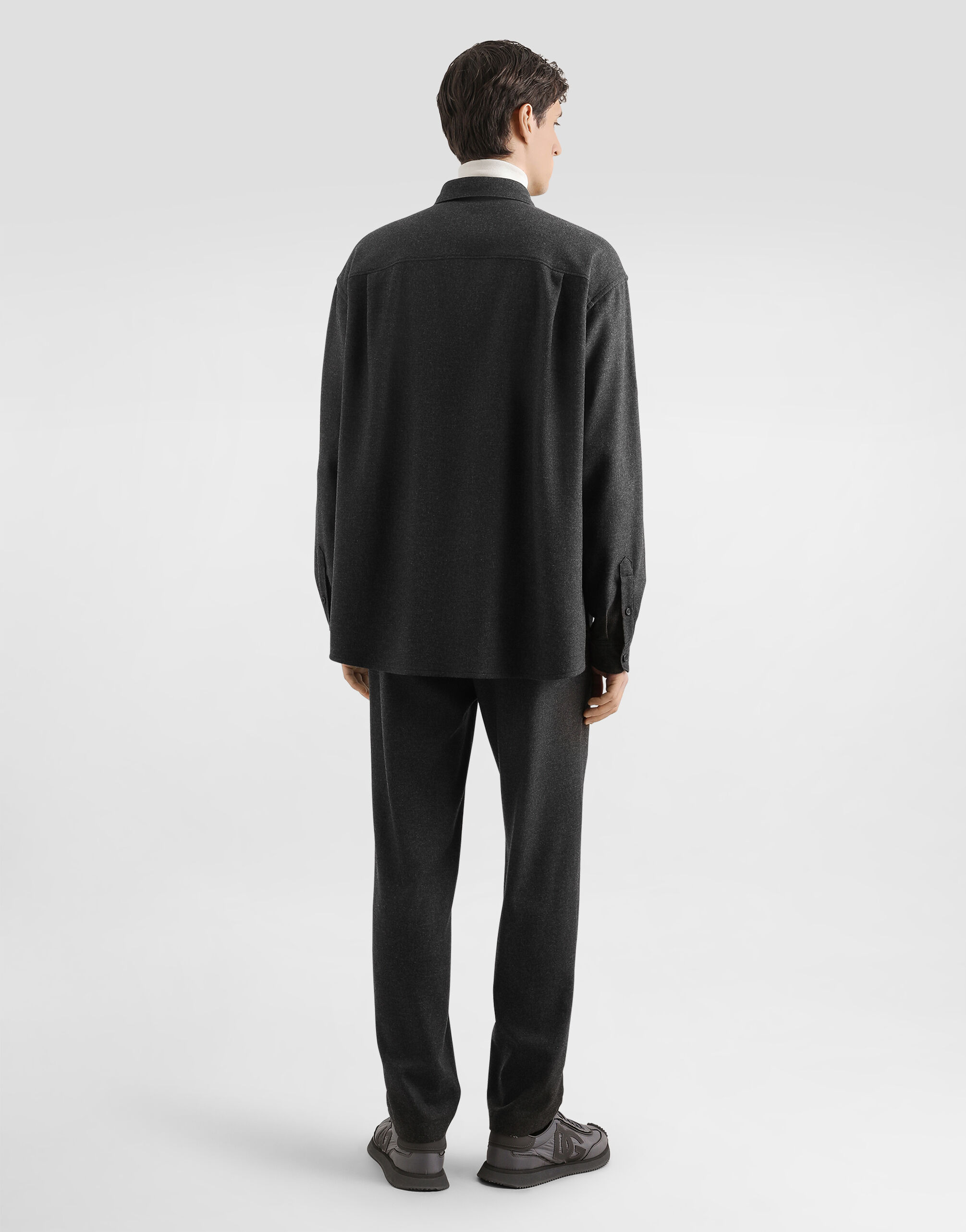 Mélange wool mat shirt - 3