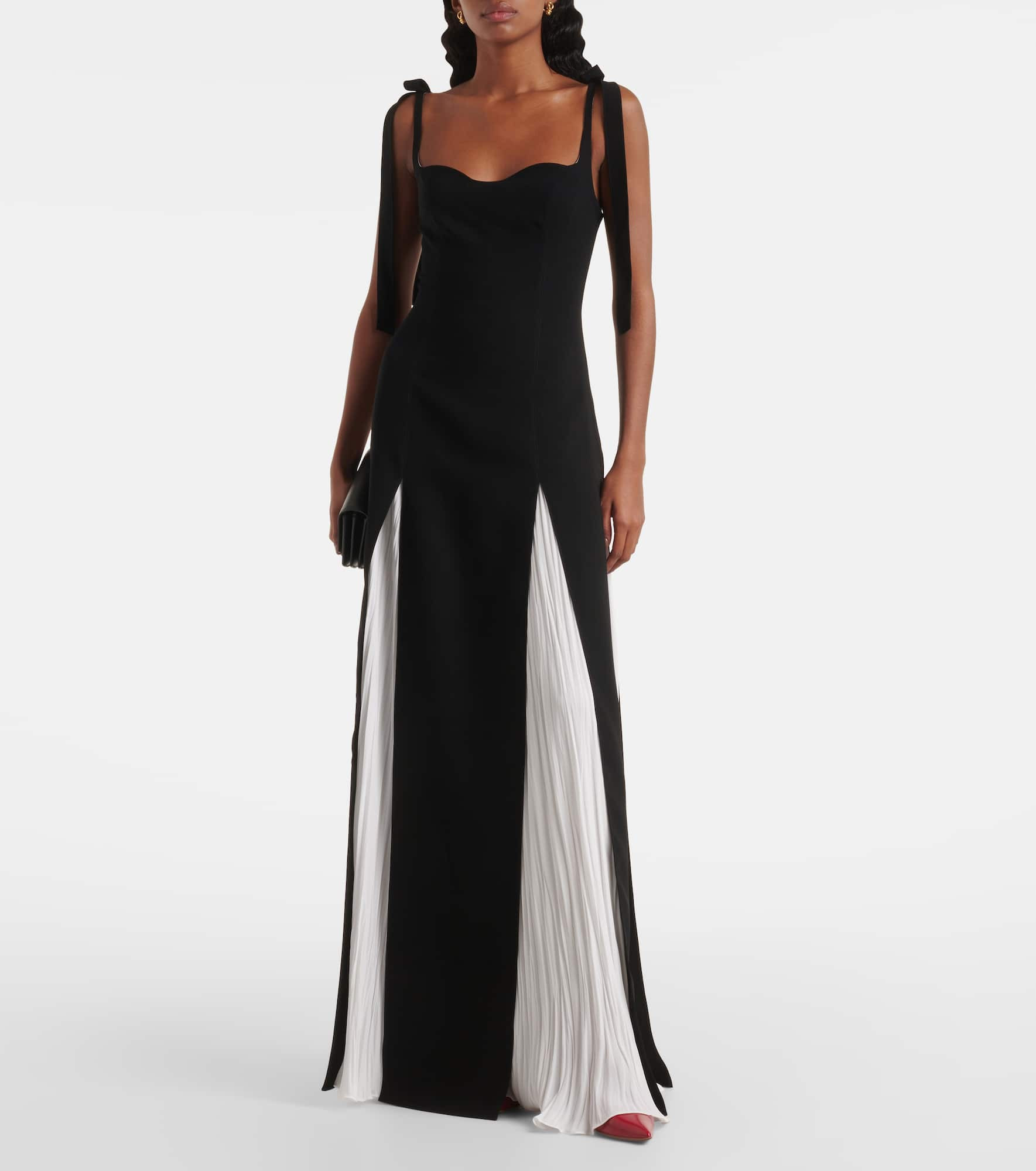 Silk-blend crêpe gown - 2