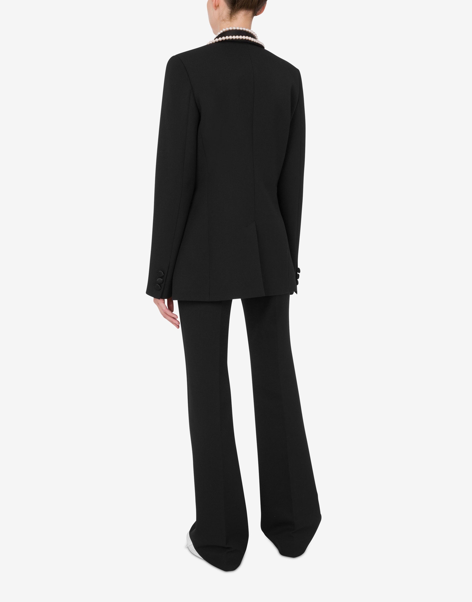 SINGLE-BREASTED JACKET WITH MAXI NECKLACES - 2