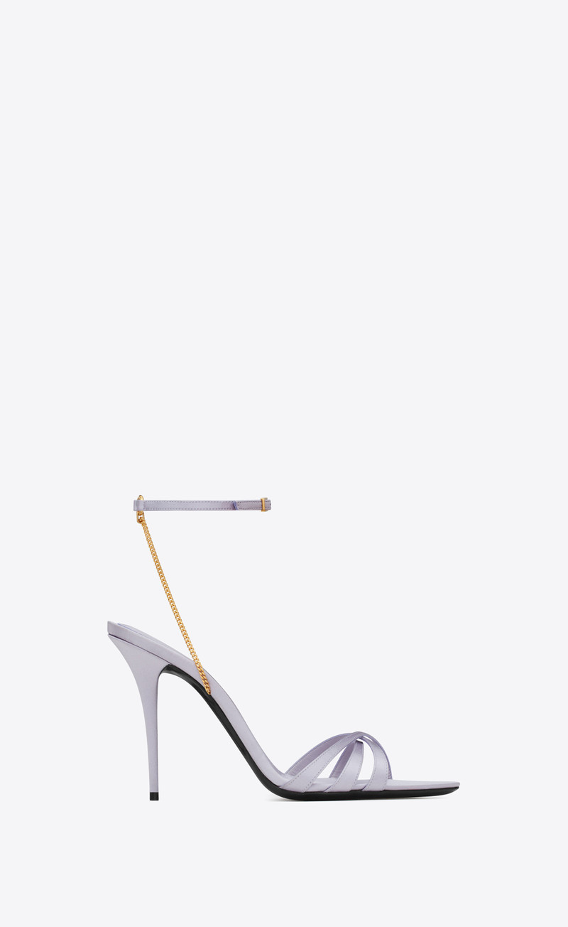 melody sandals in crepe satin - 1