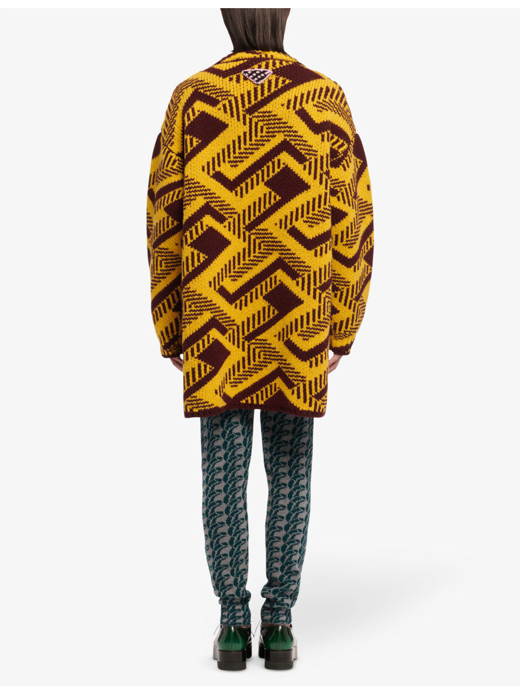 Shetland geometric-pattern wool jumper - 3
