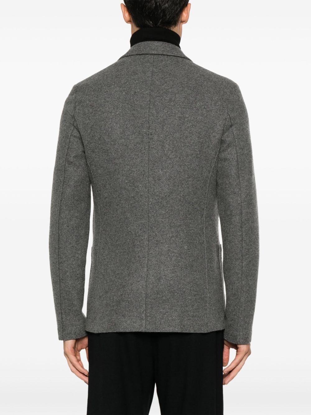single-breasted cashmere blazer - 4