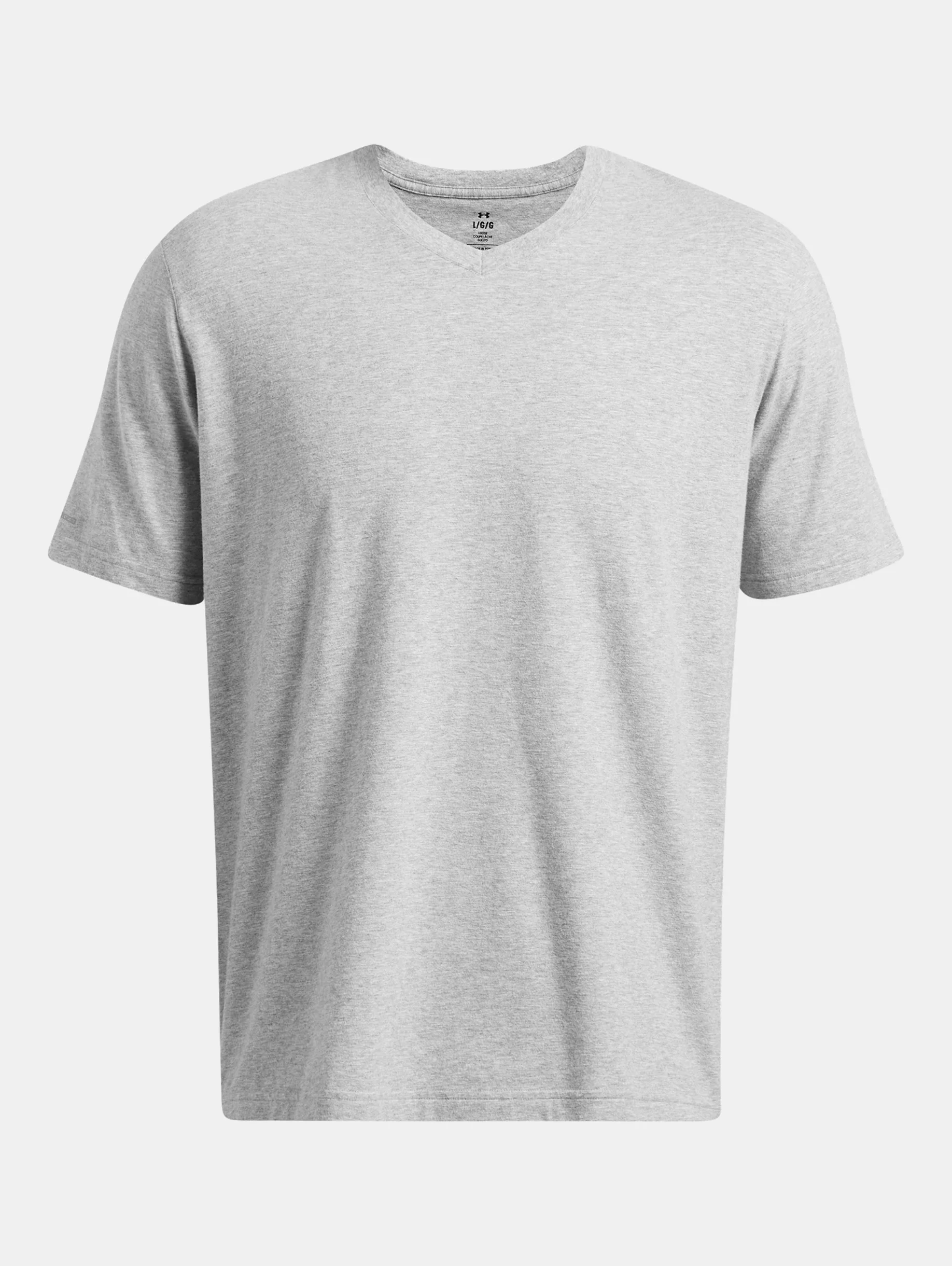 Men's UA Icon Charged Cotton® V-neck Short Sleeve - 1