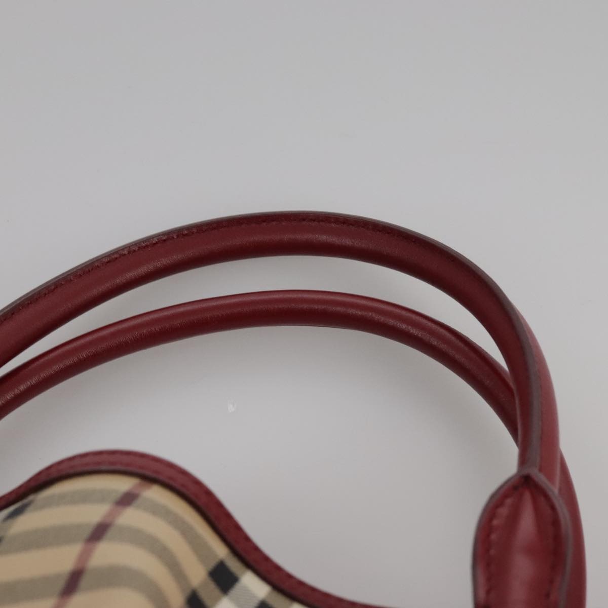 Burberry Nova Check Tote Bag Pvc Leather Beige - 8