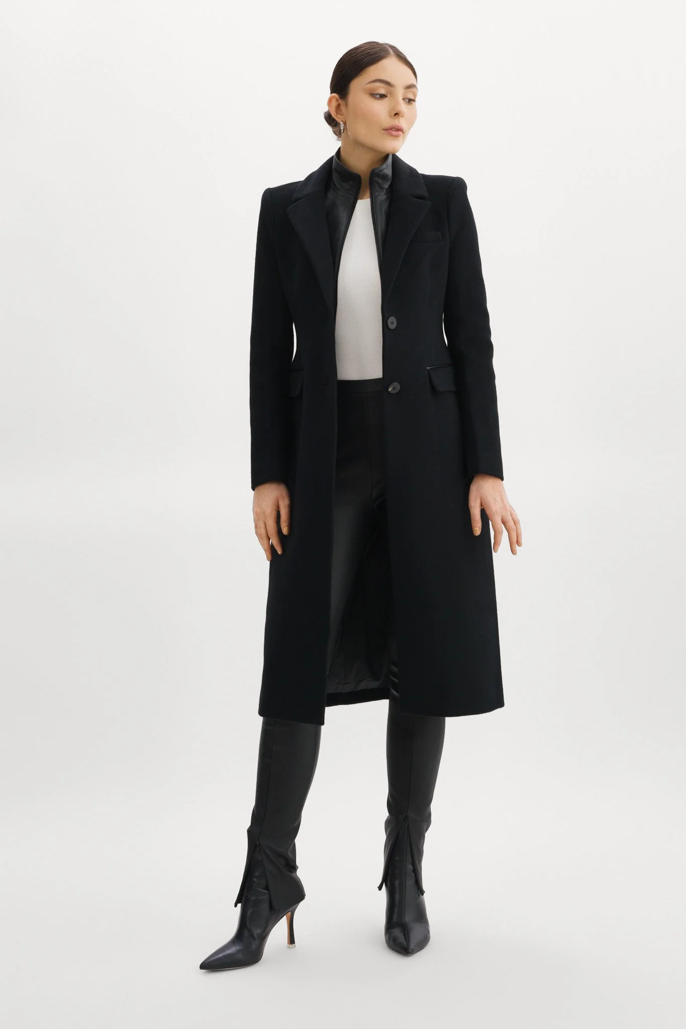 MALVA | Hourglass Wool Coat - 1