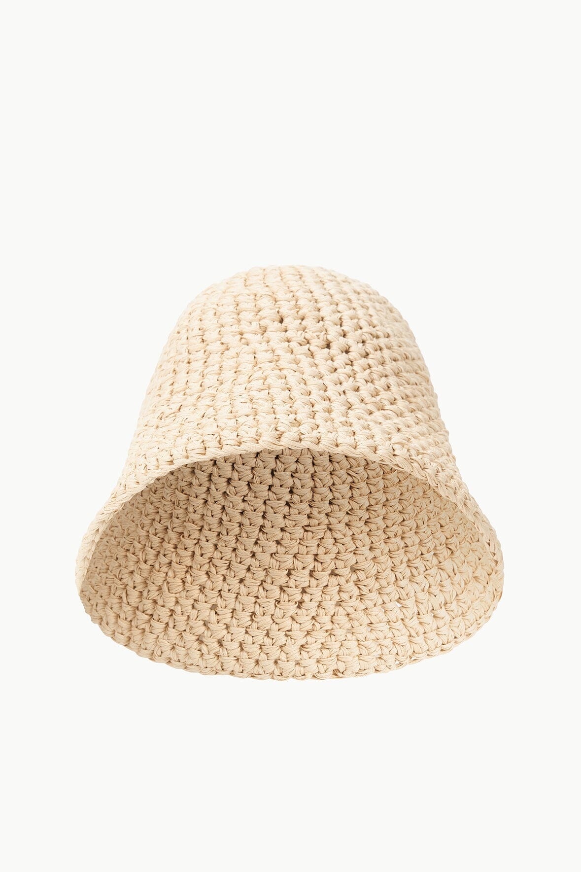 STAUD CROCHET HAT NATURAL - 4