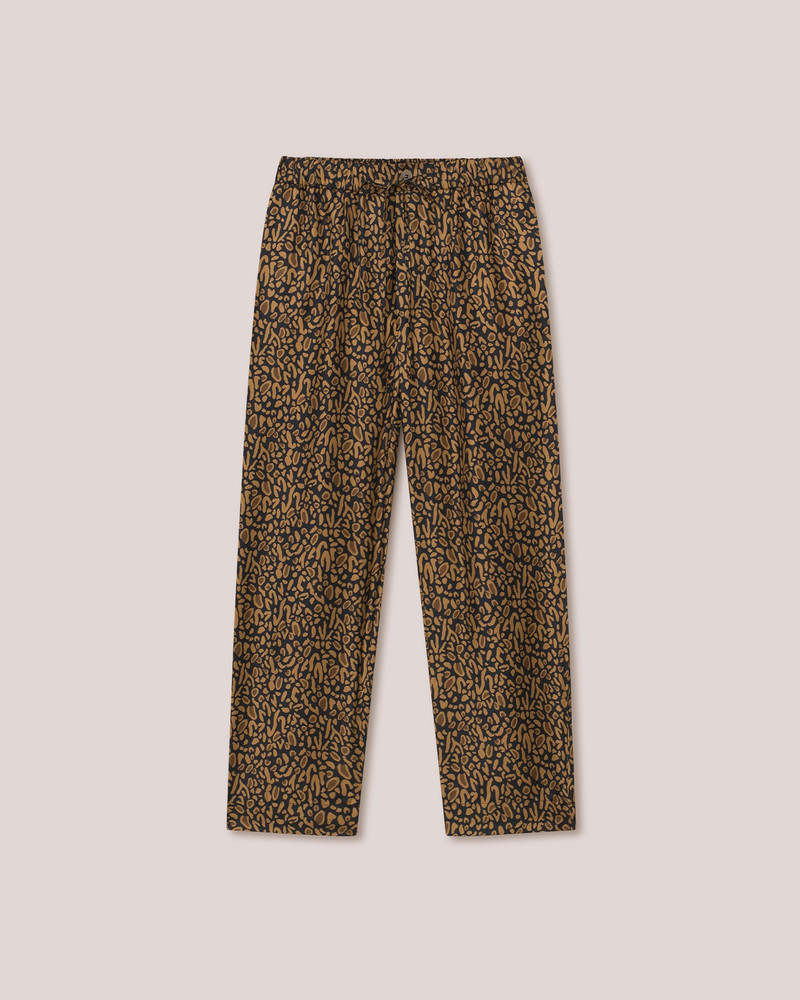 JAIN - Twill-silk relaxed pants - Brown Ocelot 1