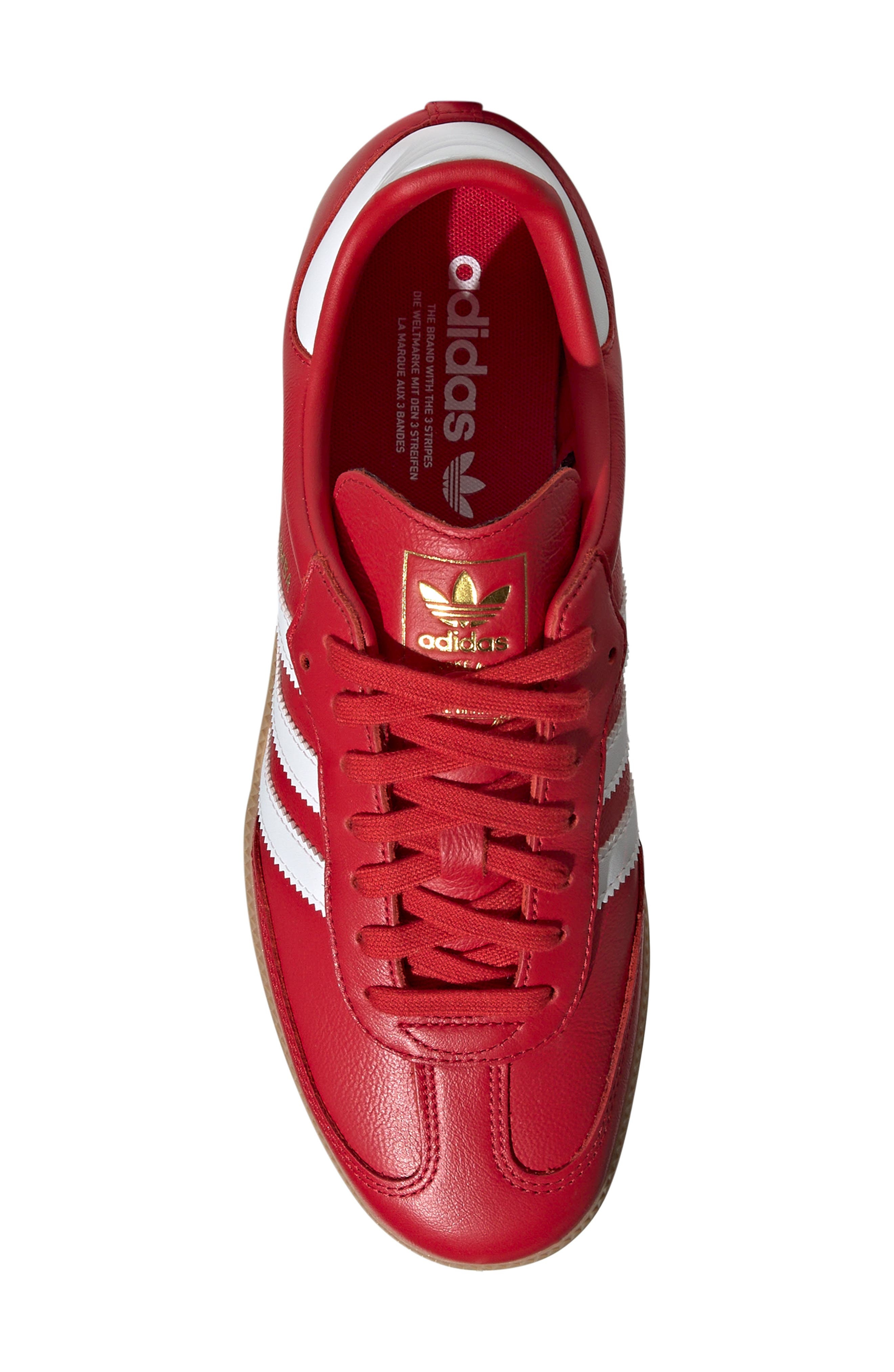 adidas Samba OG Sneaker in Better Scarlet/White/Gum at Nordstrom - 4