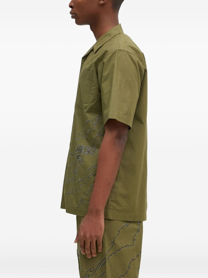 dragon-embroidered short-sleeve shirt 3