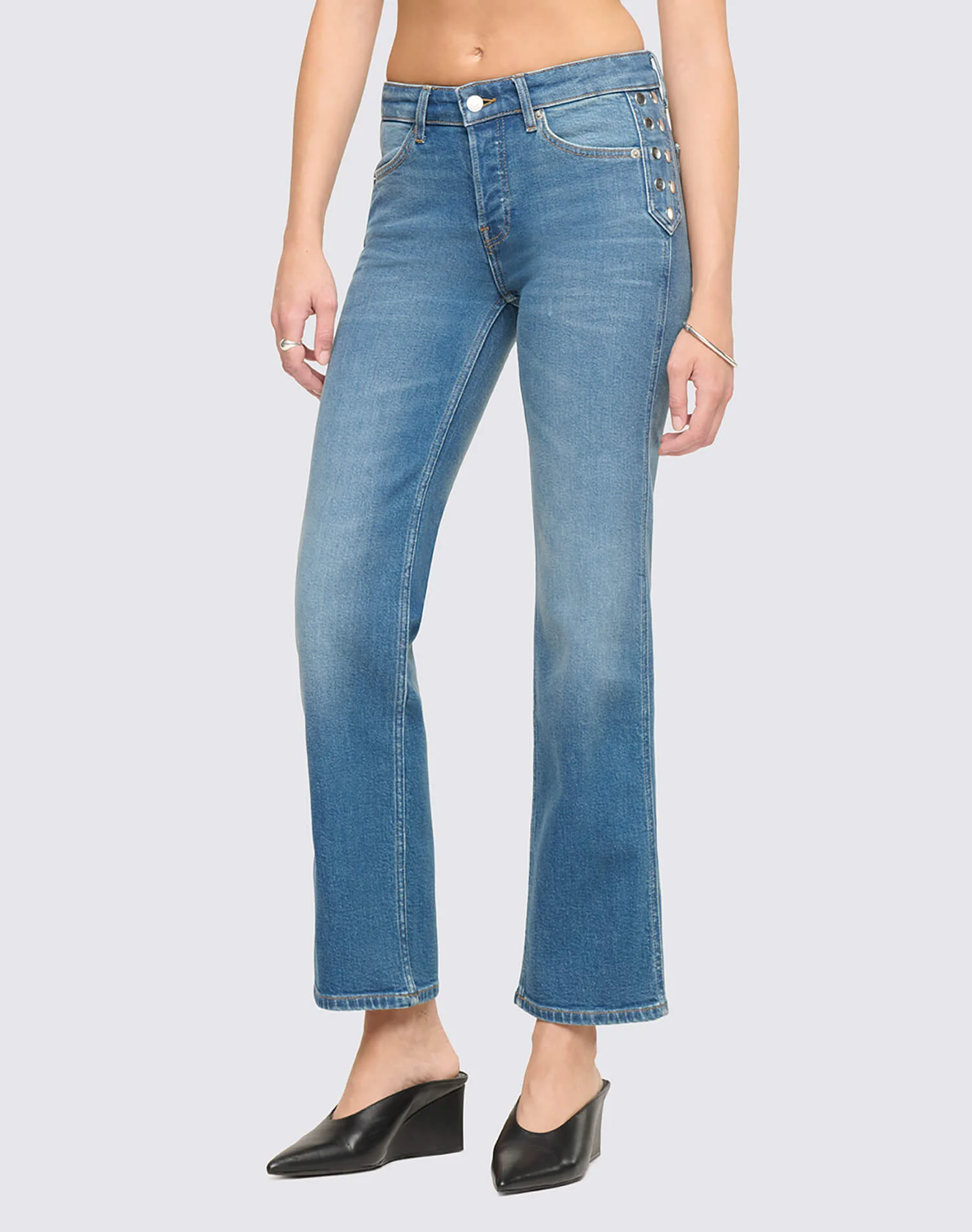 Slim Straight Crop - Melody Indigo - 1