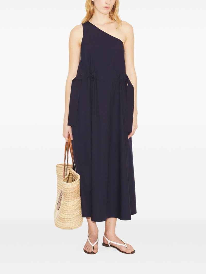 one-shoulder belted cotton dress 3
