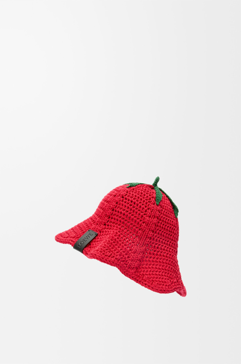 Tomato bucket hat in cotton 4