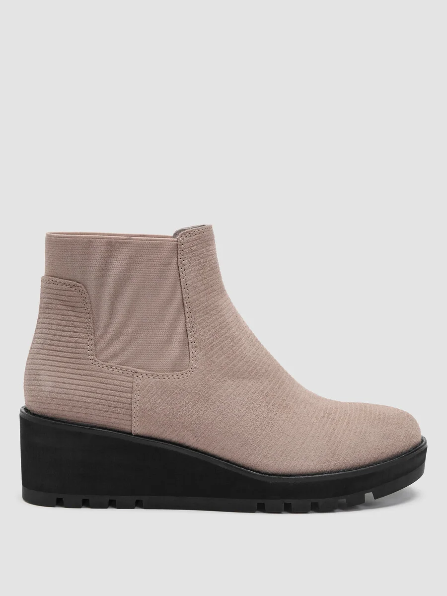 Chelsea Corduroy Wedge Bootie - 1