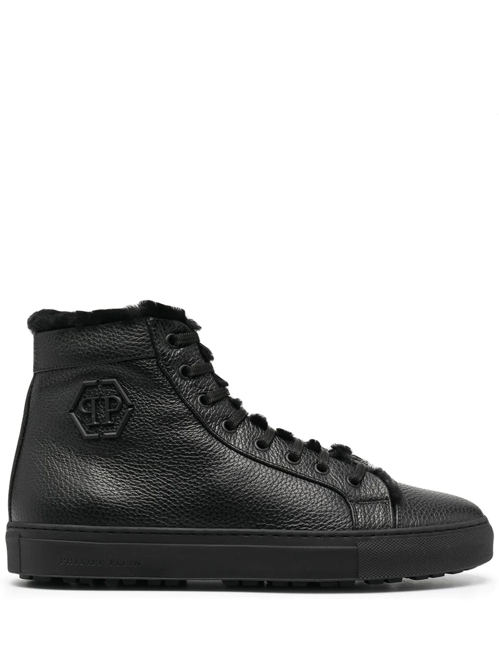 hexagon logo high-top sneakers - 1