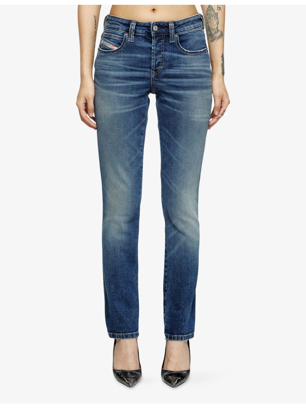 1992 D-Jiann Faded-Wash Denim Jeans - 3