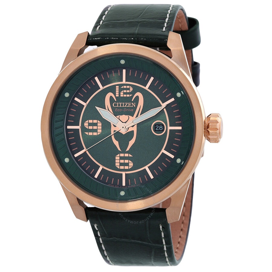 Citizen - Citizen Loki Marvel Green Dial Men's Watch AW1363-06W - 1