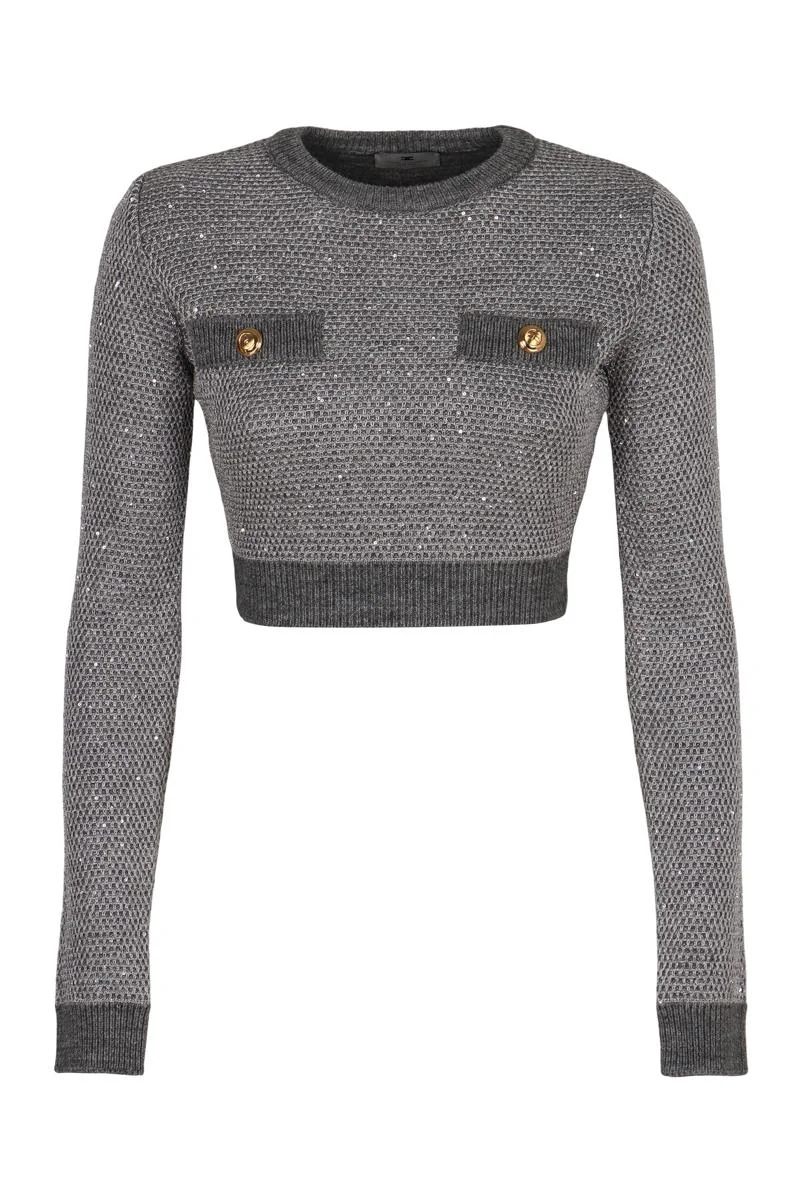 Elisabetta Franchi Sweater With Sequins - 1