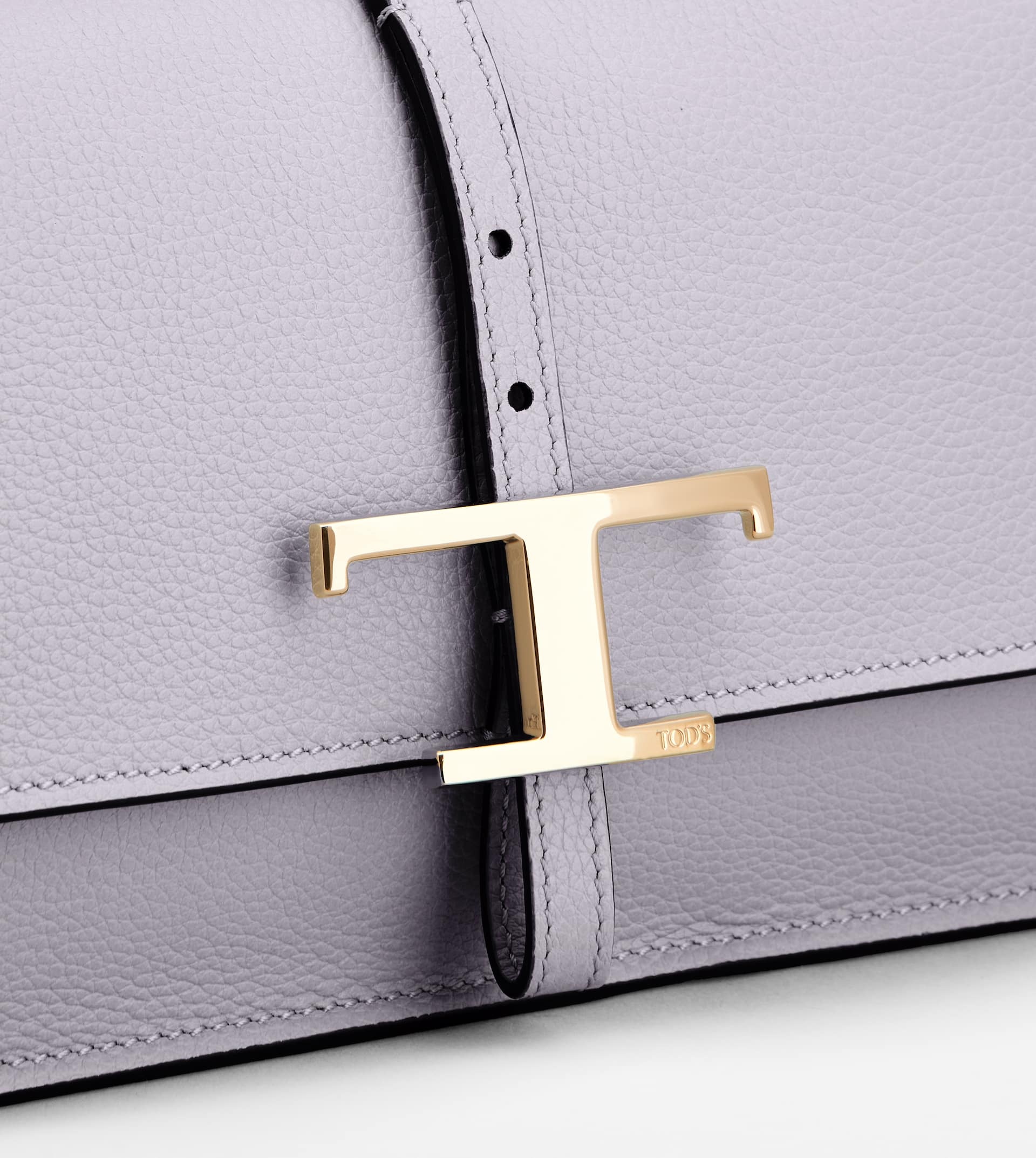 T TIMELESS FLAP BAG IN LEATHER MINI - VIOLET - 5