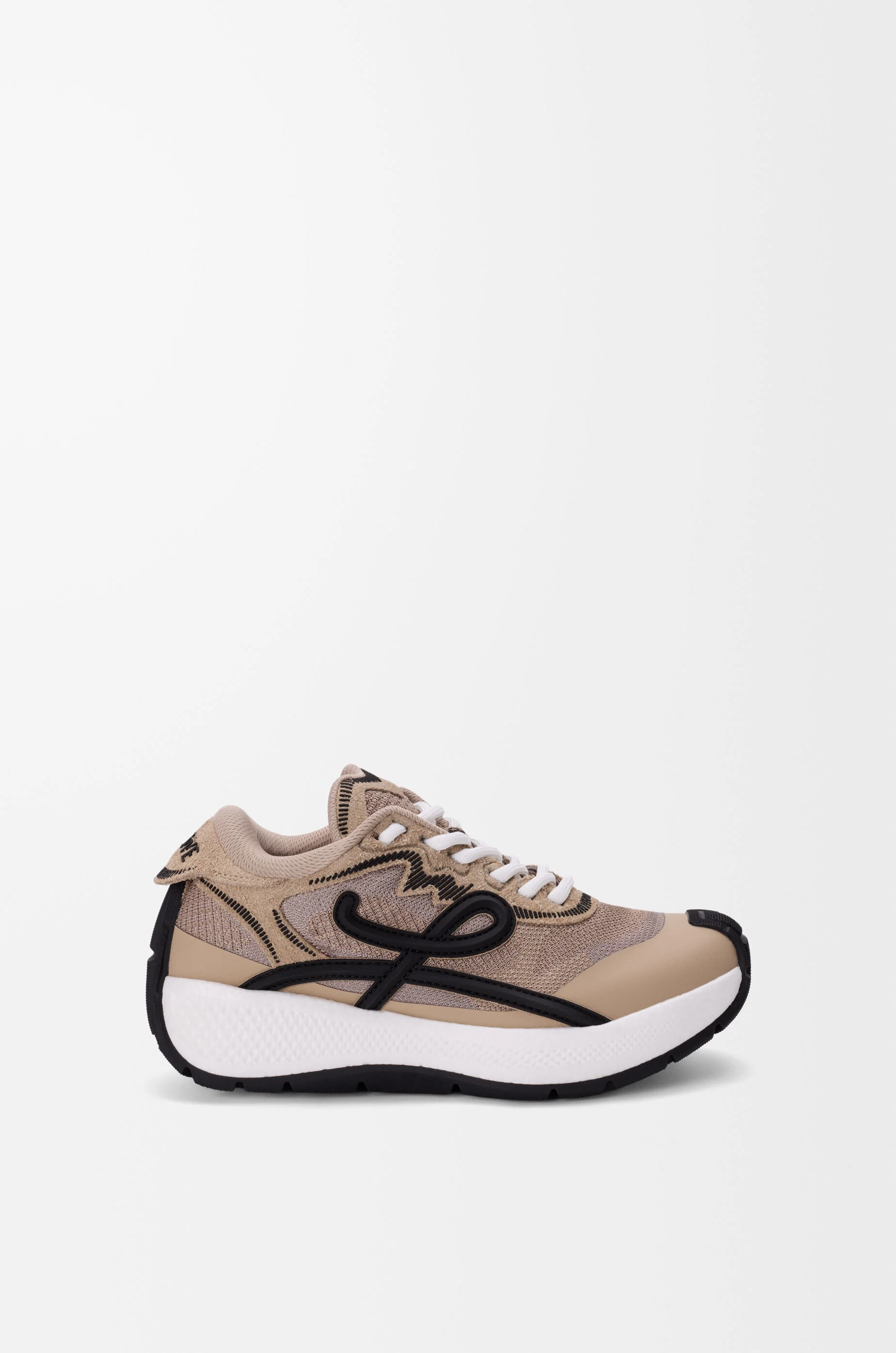 Pogo sneaker in technical knit and suede - 1