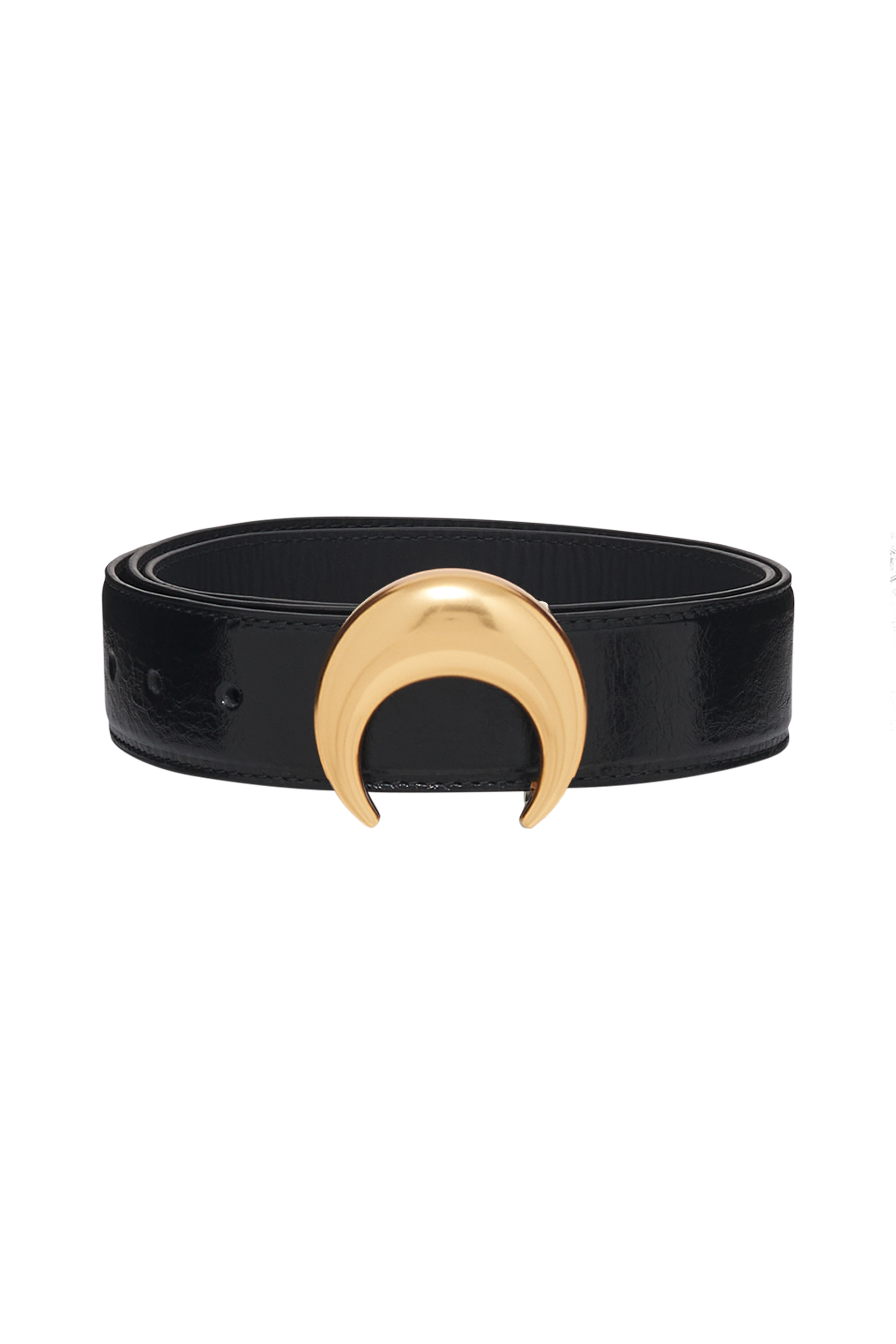 Vegetable Leather Moon Buckle Belt - 1