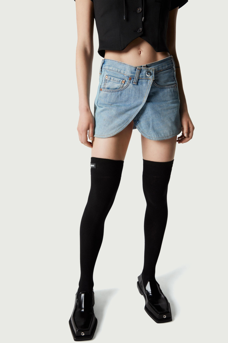 Denim 미니 스커트 - 1