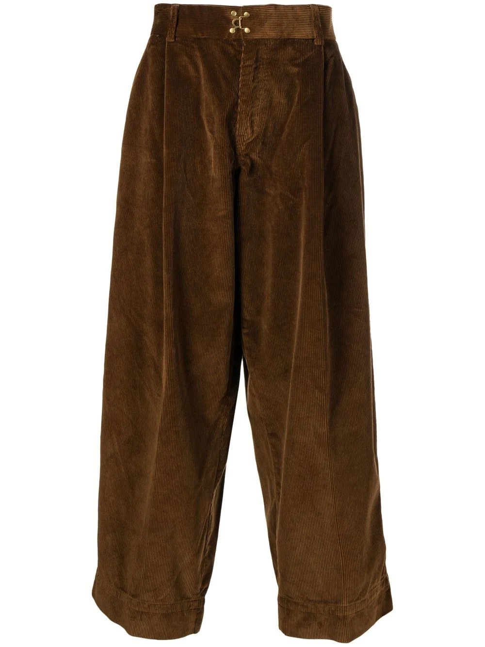 slim-fit corduroy trousers - 1