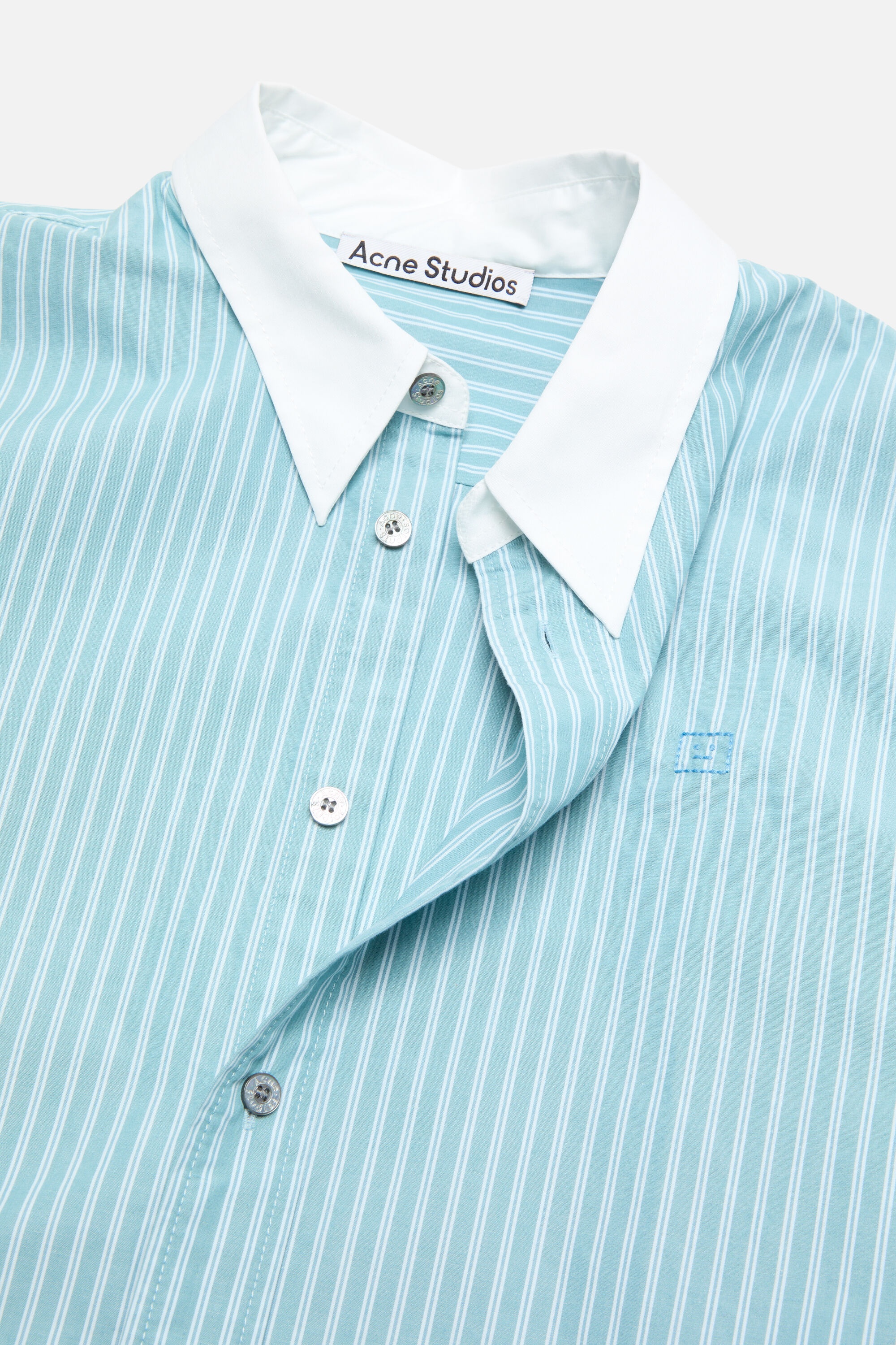 Button-up shirt - Turquoise blue - 5