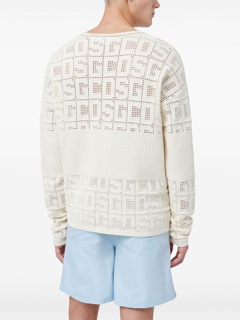 monogram-macramÃ© jumper 4