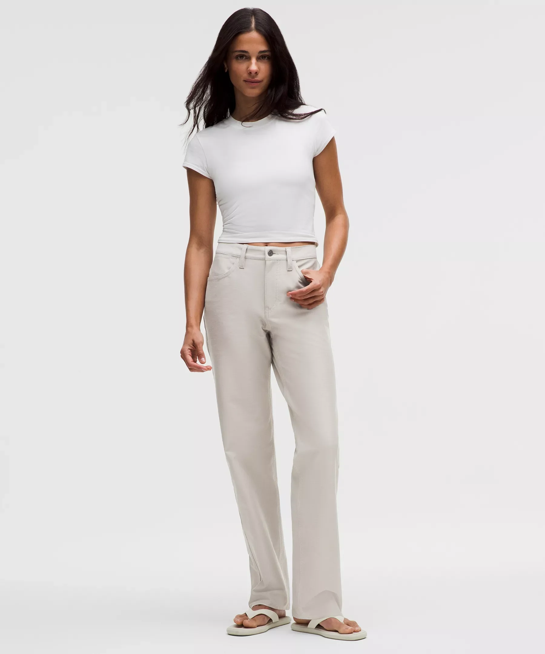 EasyFive Mid-Rise Relaxed-Straight Pant *Short - 1