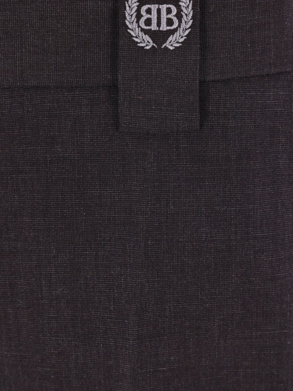 logo-embroidered trousers - 4