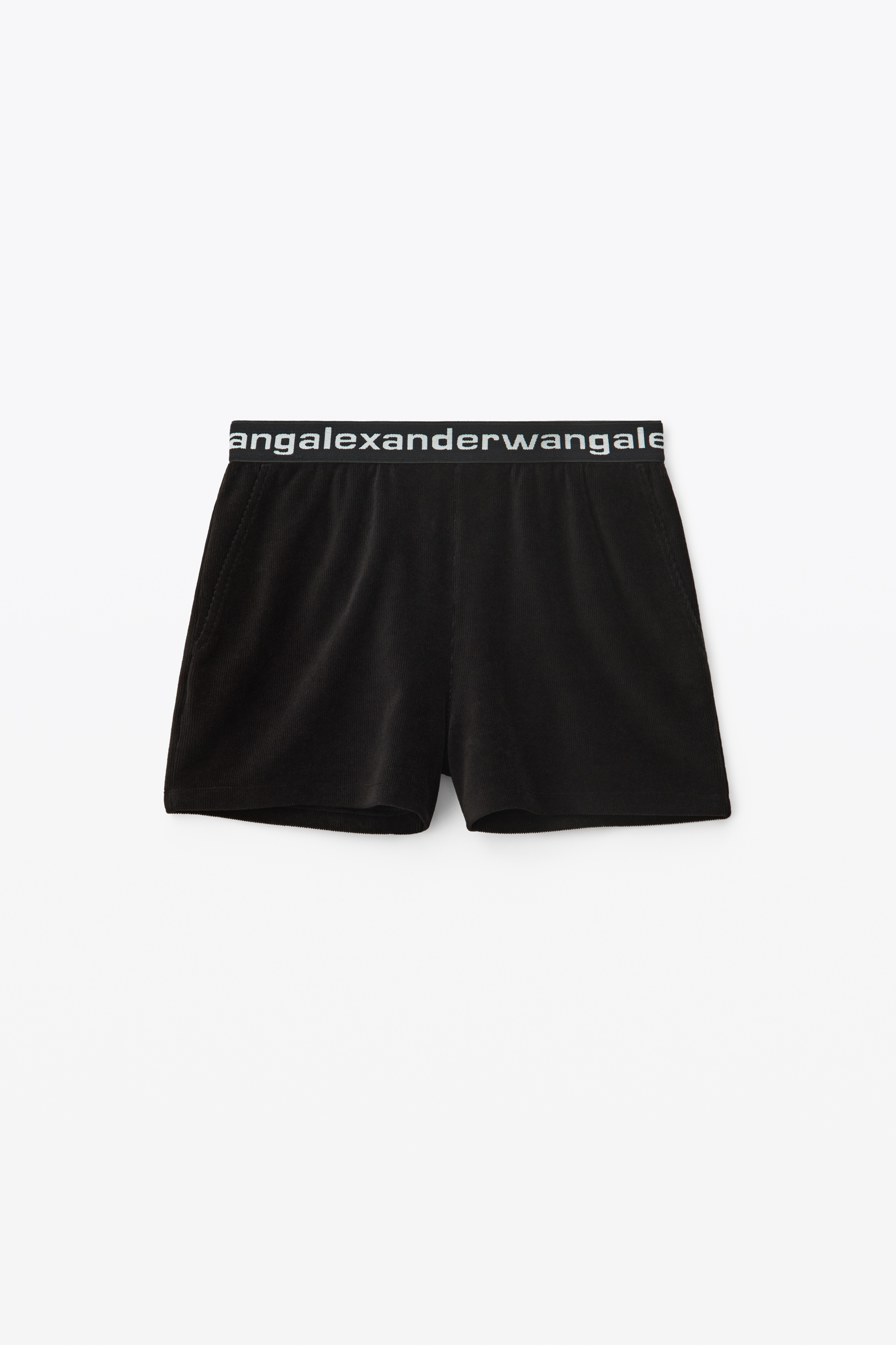 LOGO ELASTIC SHORT IN STRETCH CORDUROY - 1