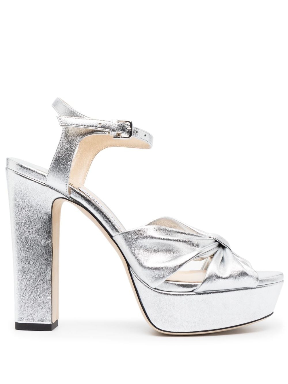 knot-detail platform sandals - 1