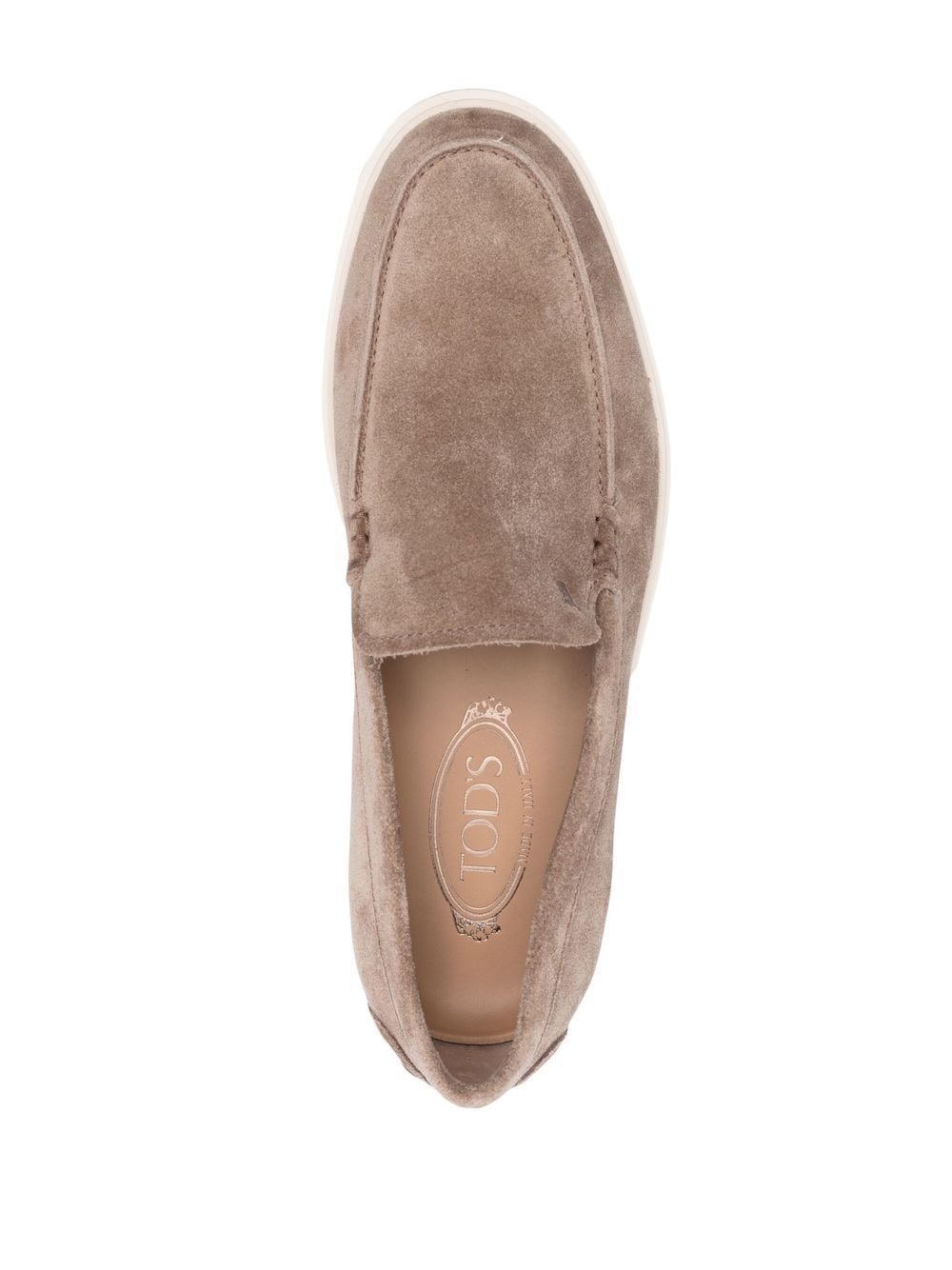 suede slip-on loafers - 4